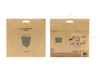 Mint Foil Dot Popcorn Box - Ralph and Luna Party Shop