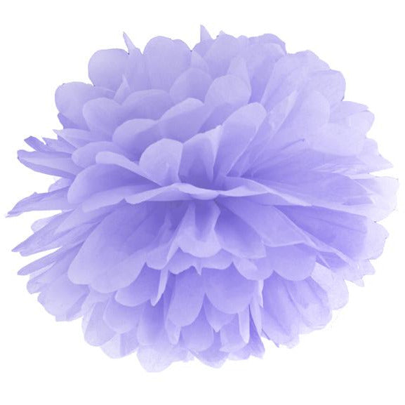 Pale Lilac Tissue Pom Pom 25cm - Ralph and Luna Party Shop