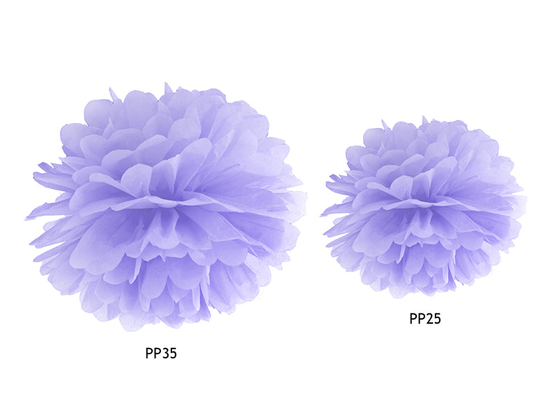 Pale Lilac Tissue Pom Pom 25cm - Ralph and Luna Party Shop