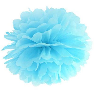 Blue Tissue Pom Pom 25cm - Ralph and Luna Party Shop