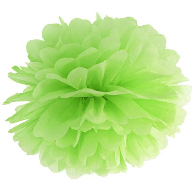 Green Apple Tissue Pom Pom 25cm - Ralph and Luna Party Shop