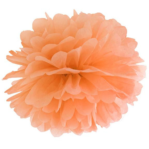 Orange Tissue Pom Pom 35cm - Ralph and Luna Party Shop