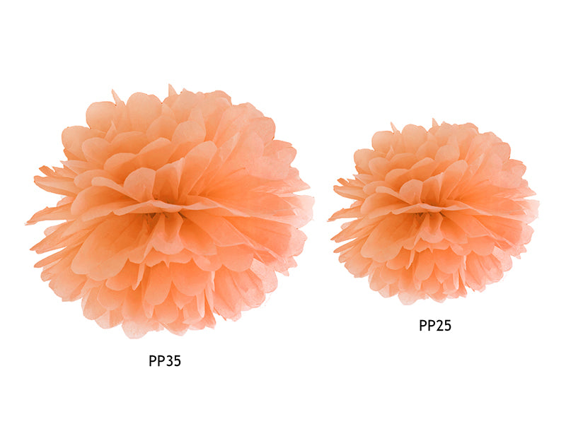 Orange Tissue Pom Pom 35cm - Ralph and Luna Party Shop