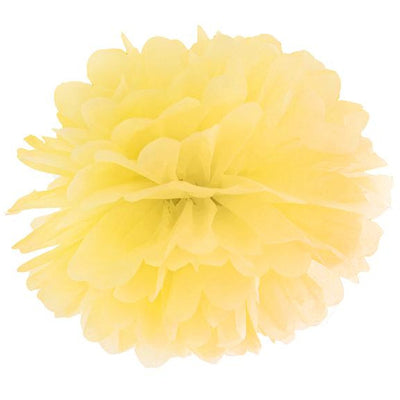 Yellow Tissue Pom Pom 35cm - Ralph and Luna Party Shop