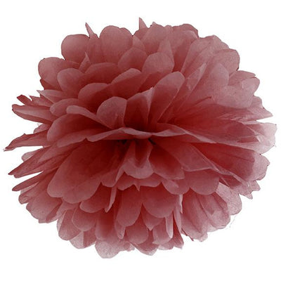 Marsala Tissue Pom Pom 35cm - Ralph and Luna Party Shop