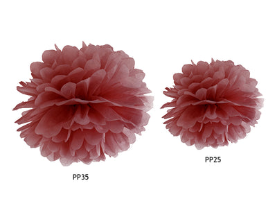 Marsala Tissue Pom Pom 35cm - Ralph and Luna Party Shop