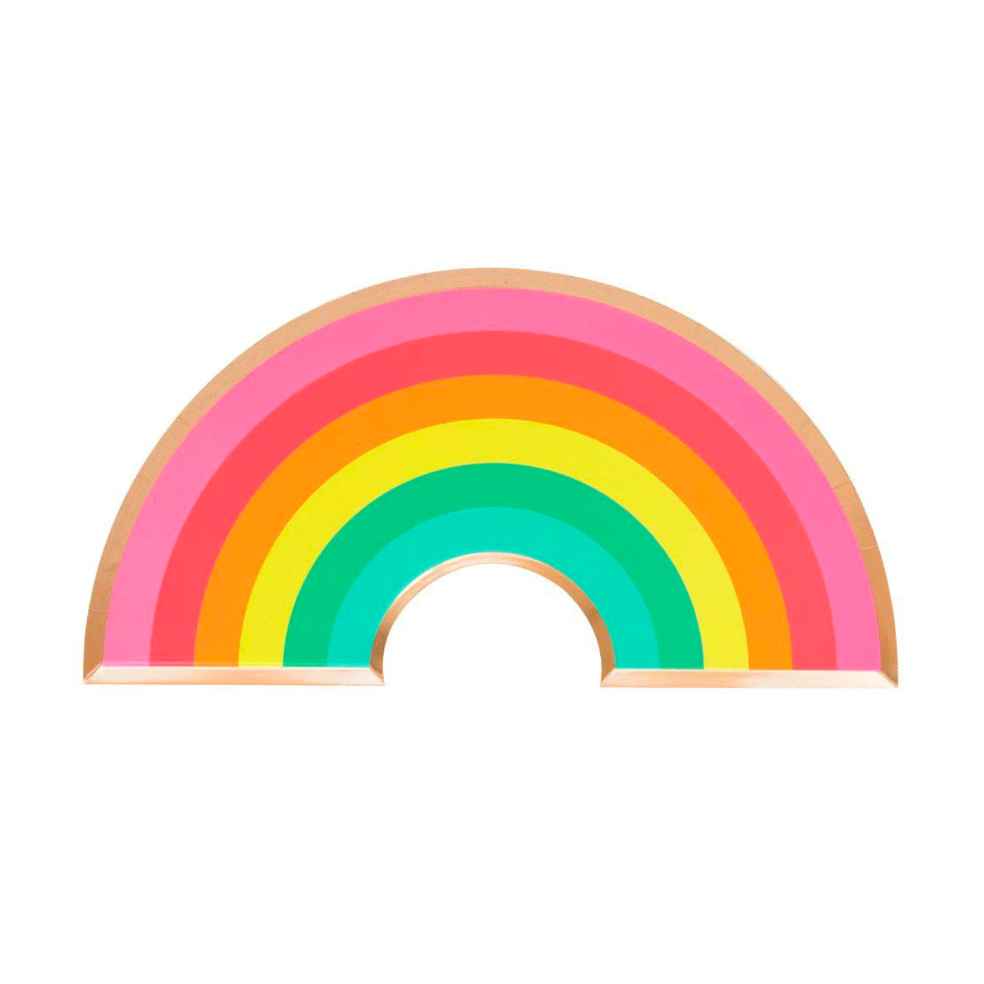 Rainbow Paper Party Plates - Ralph and Luna Party Shop