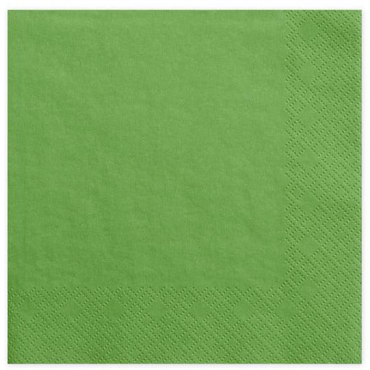 Grass Green Napkins 33cm - Ralph and Luna Party Shop