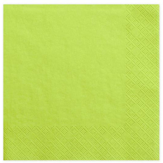 Green Apple Napkins 33cm - Ralph and Luna Party Shop