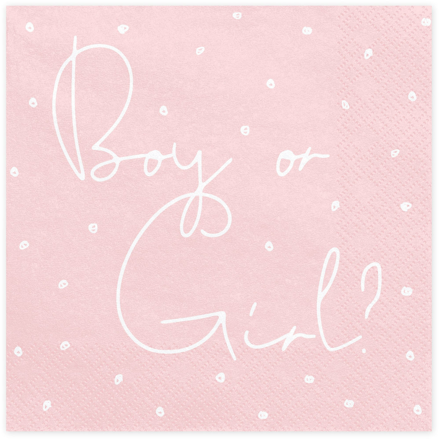 Boy or Girl Napkins 33cm - Ralph and Luna Party Shop