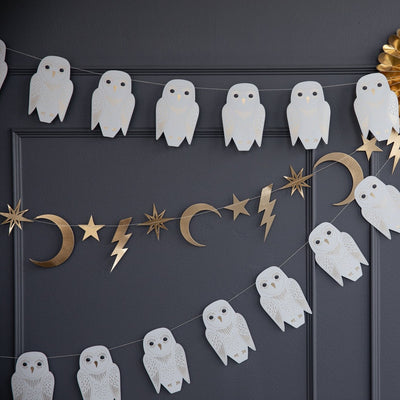 Spellbound Owl, Stars and Moon Banner Set