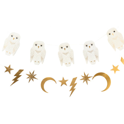 Spellbound Owl, Stars and Moon Banner Set