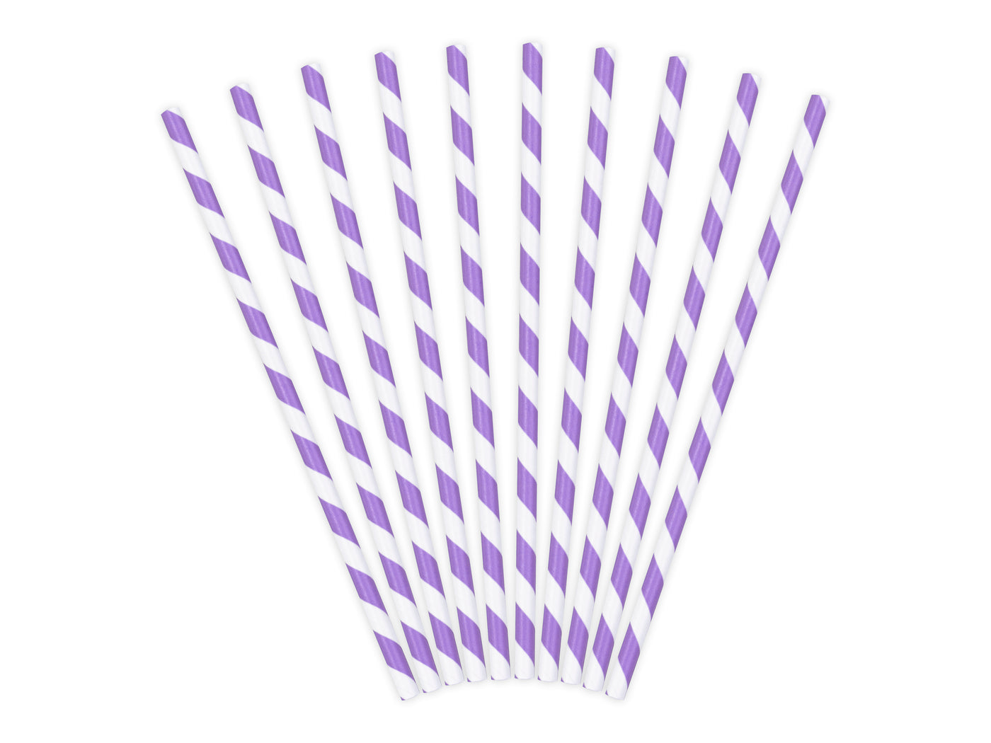 Purple Stripe Paper Straws - Ralph and Luna Party Shop