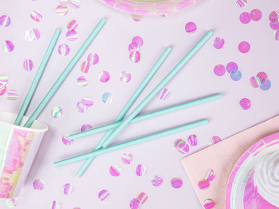 Blue Paper Straws - Ralph and Luna Party Shop