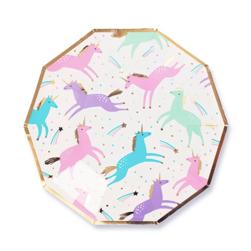 Magical Unicorn Small Plates - Ralph and Luna Party Shop