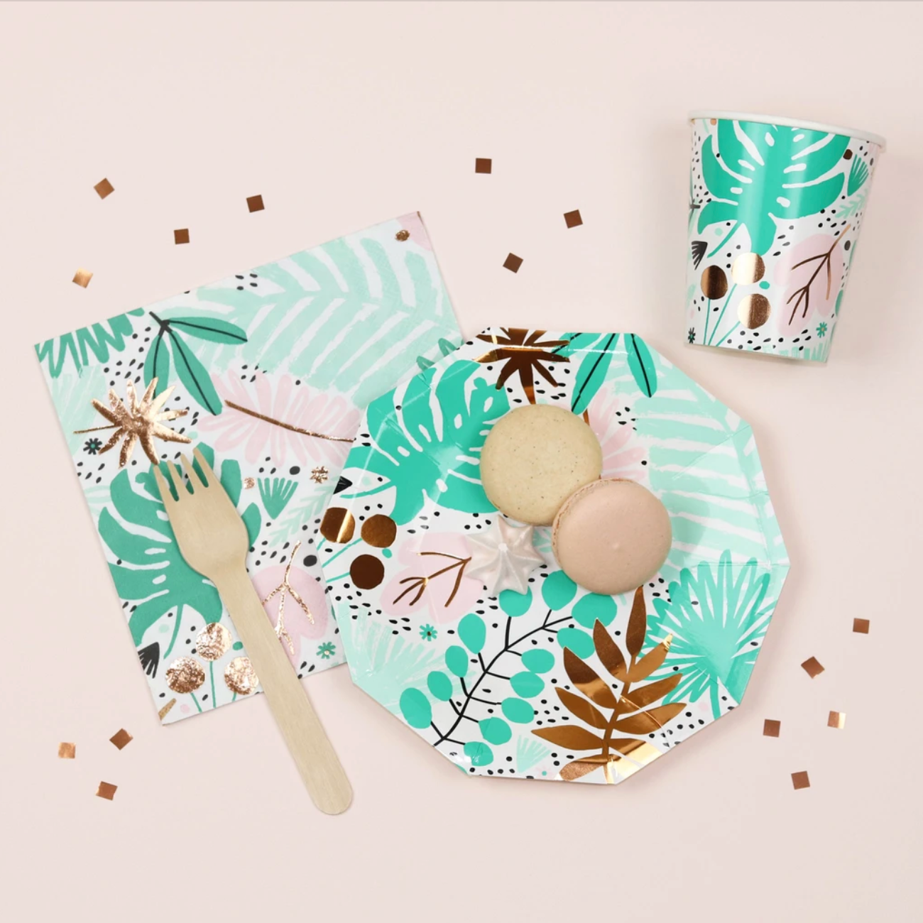 Tropicale Small Plates - Ralph and Luna Party Shop