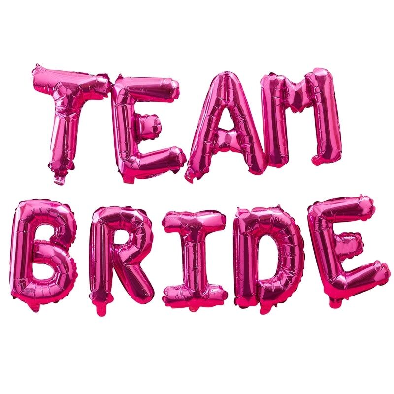 HOT PINK TEAM BRIDE HEN PARTY BALLOONS