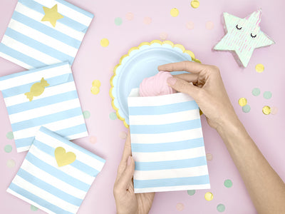 Blue Treat Bags - Ralph and Luna Party Shop