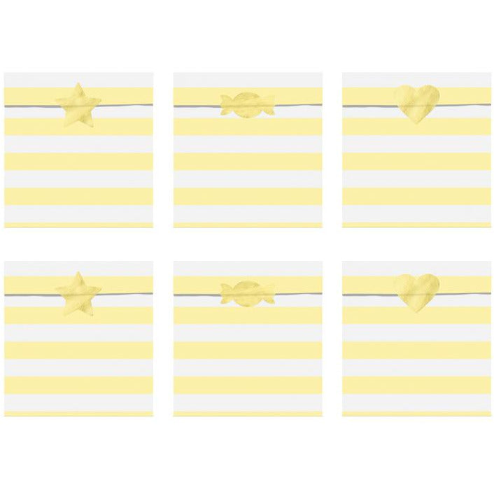 Yellow Treat Bags - Ralph and Luna Party Shop