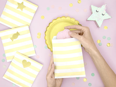 Yellow Treat Bags - Ralph and Luna Party Shop