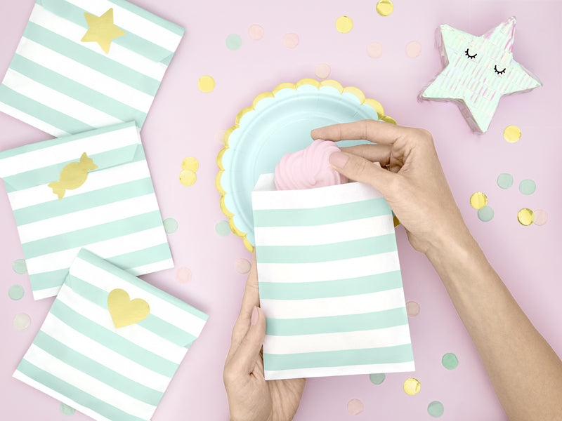 Mint Treat Bags - Ralph and Luna Party Shop