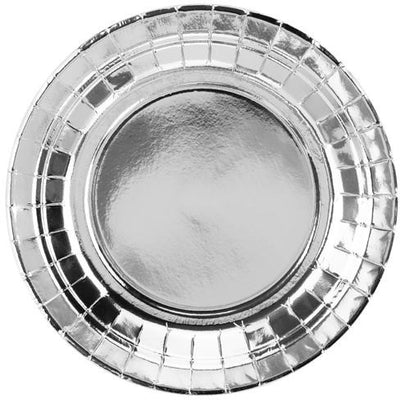 Silver 18cm Party Plates - Ralph and Luna Party Shop