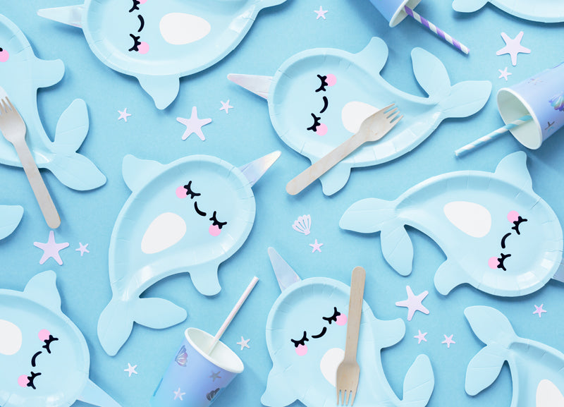 Narwhal Party Plates - Ralph and Luna Party Shop