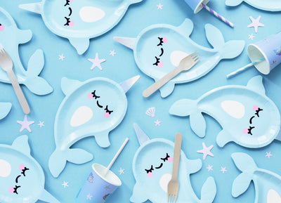 Narwhal Party Plates - Ralph and Luna Party Shop