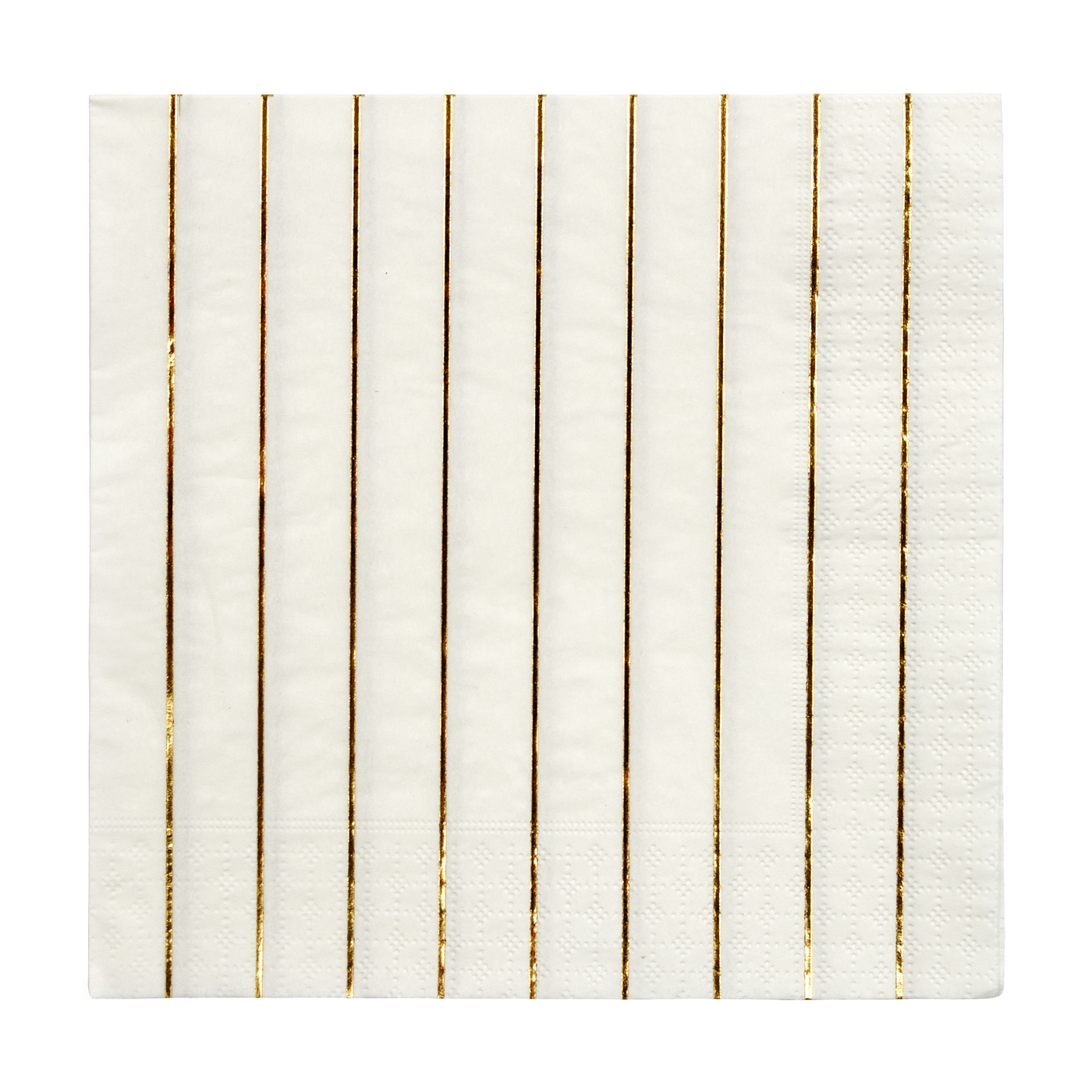 Gold Stripe Large Napkins - Ralph and Luna Party Shop