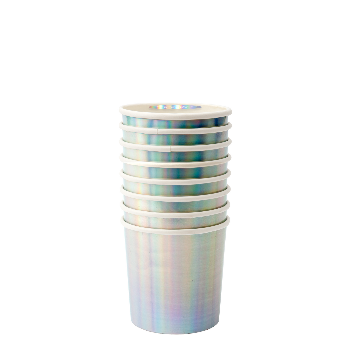 Silver Holographic Tumbler Cups - Ralph and Luna Party Shop