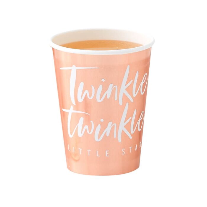 Twinkle Twinkle Rose Gold Cups - Ralph and Luna Party Shop