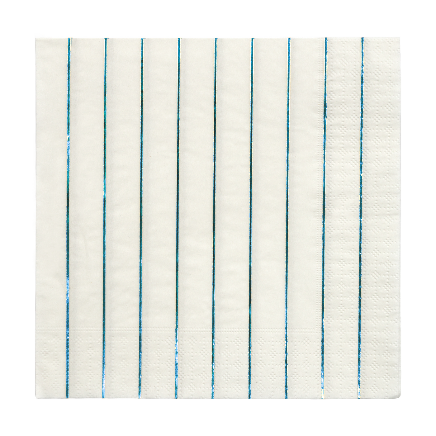 Holographic Blue Stripe Large napkins - Ralph and Luna Party Shop