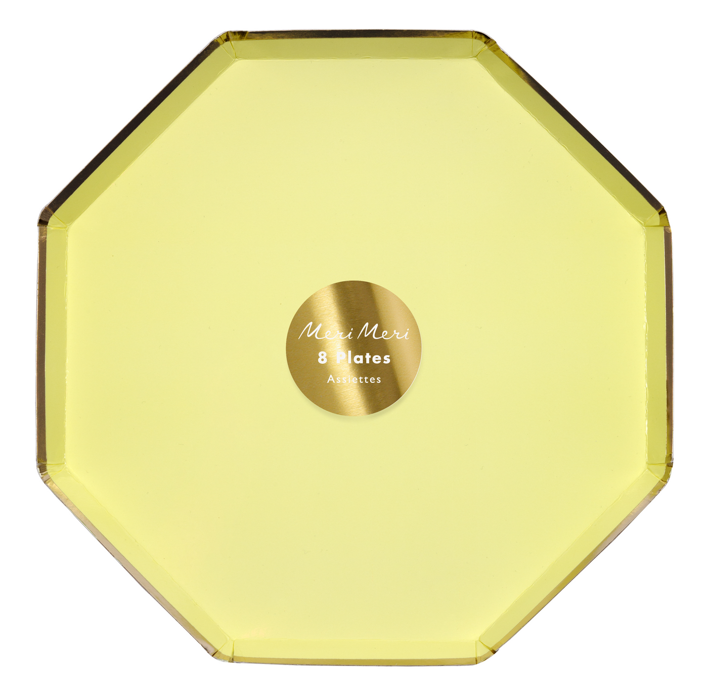 Pale Yellow Dinner Plates - Ralph and Luna Party Shop