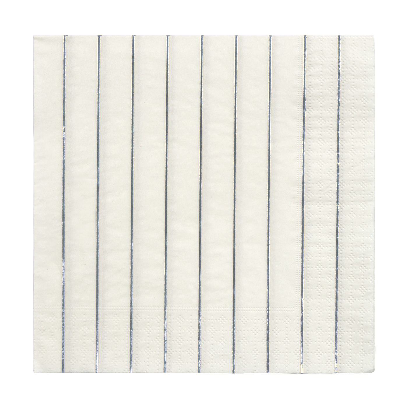 Silver Stripe Large Napkins - Ralph and Luna Party Shop