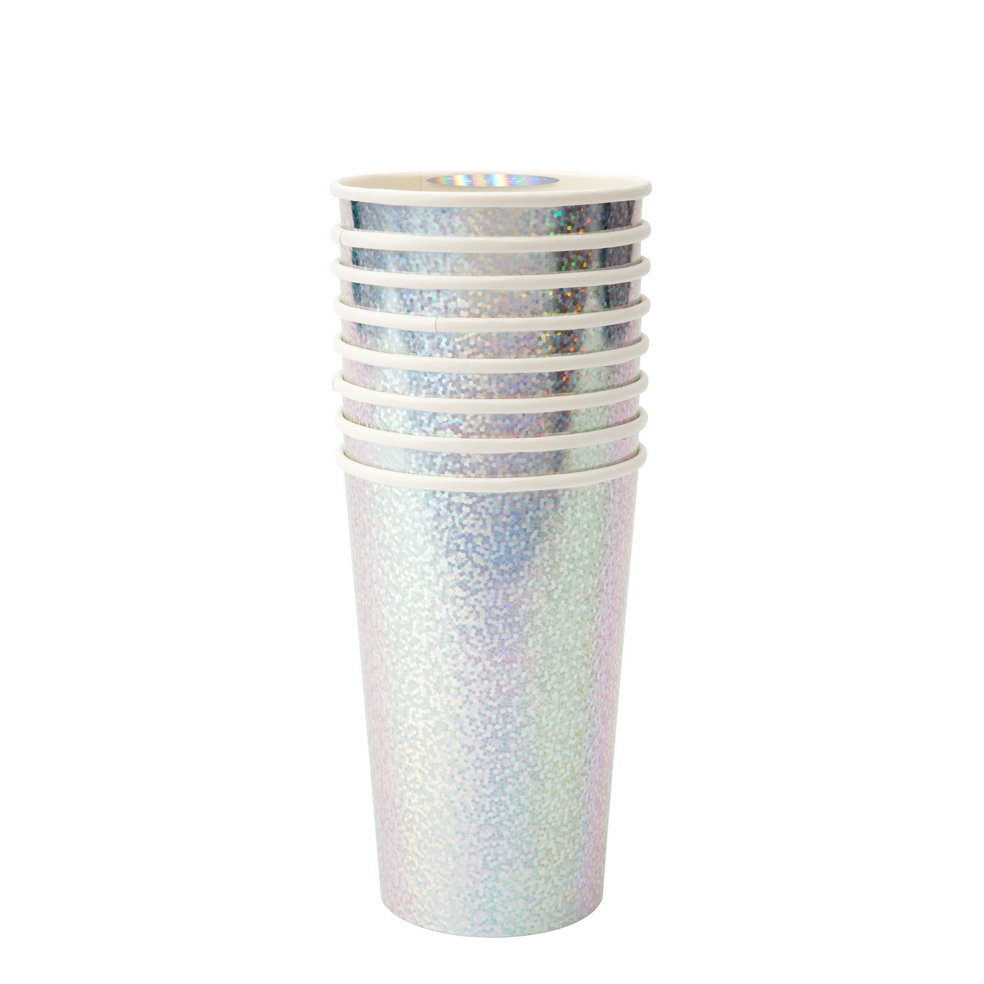 Silver Sparkle Highball Cups - Ralph and Luna Party Shop