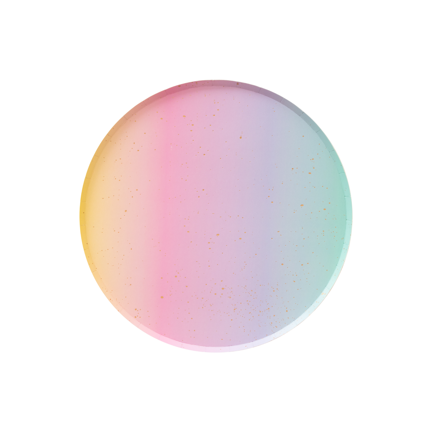 Rainbow Ombre Small Paper Party Plates - Ralph and Luna Party Shop
