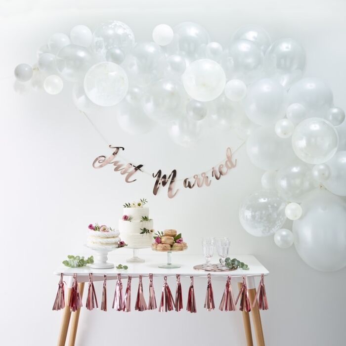 Balloon Arch White - Ralph and Luna Party Shop