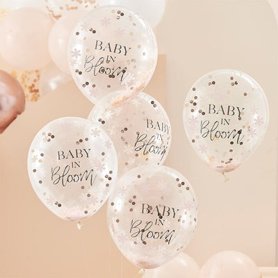 Baby in Bloom Confetti Balloons