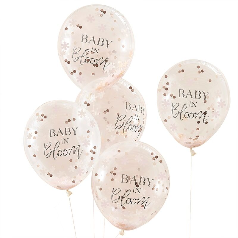 Baby in Bloom Confetti Balloons