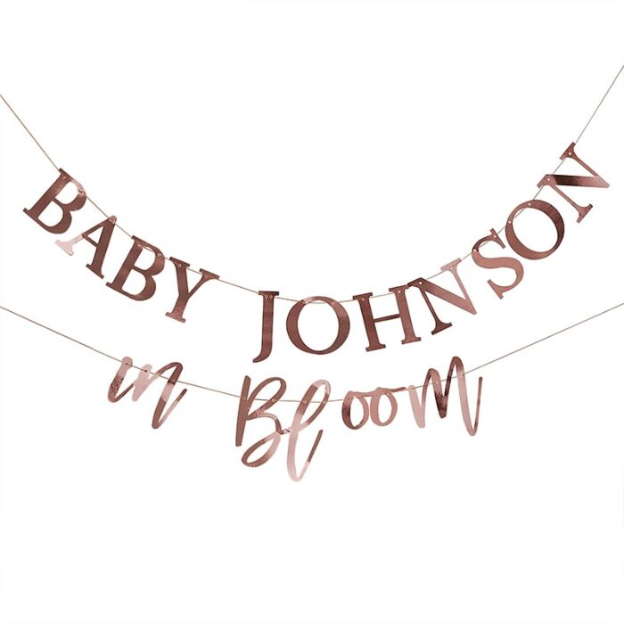 Customisable Baby Shower Bunting