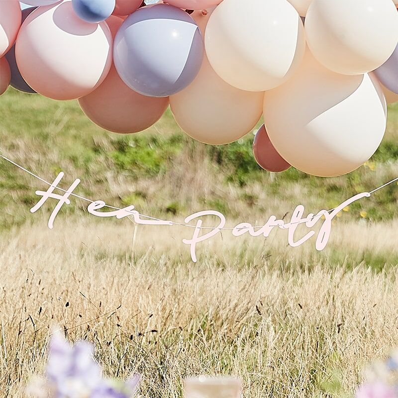 Pink Boho Eco Hen Party Bunting