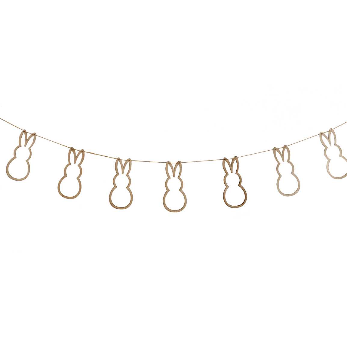 Wooden Easter Bunny Bunting