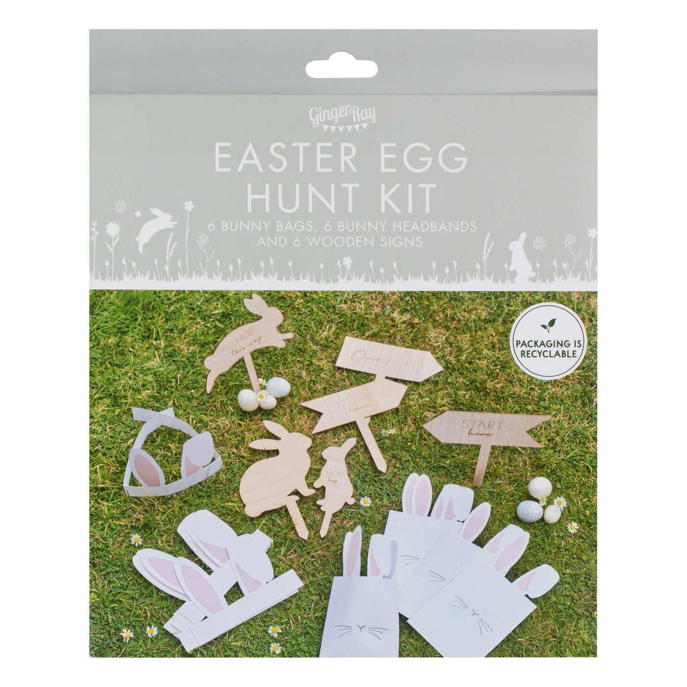 Wooden Easter Egg Hunt Kit