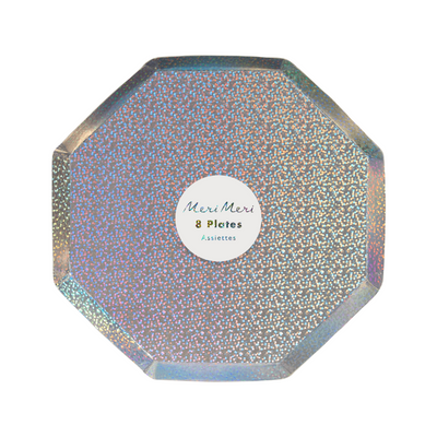 Silver Sparkle Side Plates - Ralph and Luna Party Shop