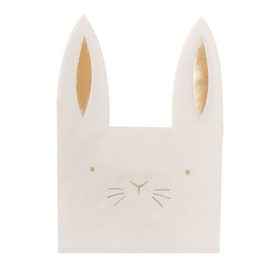 EASTER BUNNY PAPER SHAPED NAPKINS - Ralph and Luna Party Shop
