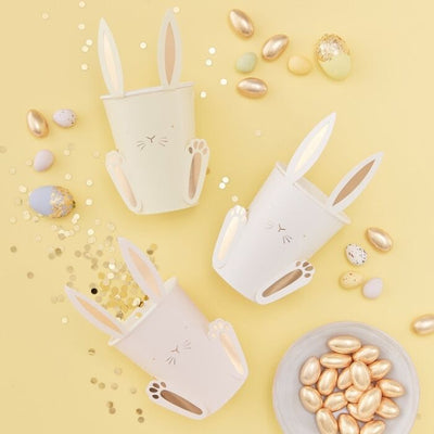 EASTER BUNNY PAPER CUPS WITH EARS - Ralph and Luna Party Shop