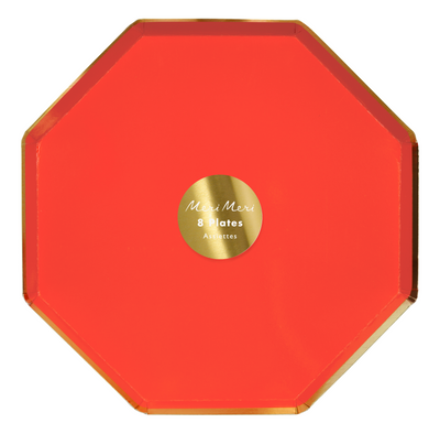 Red Dinner Plates - Ralph and Luna Party Shop