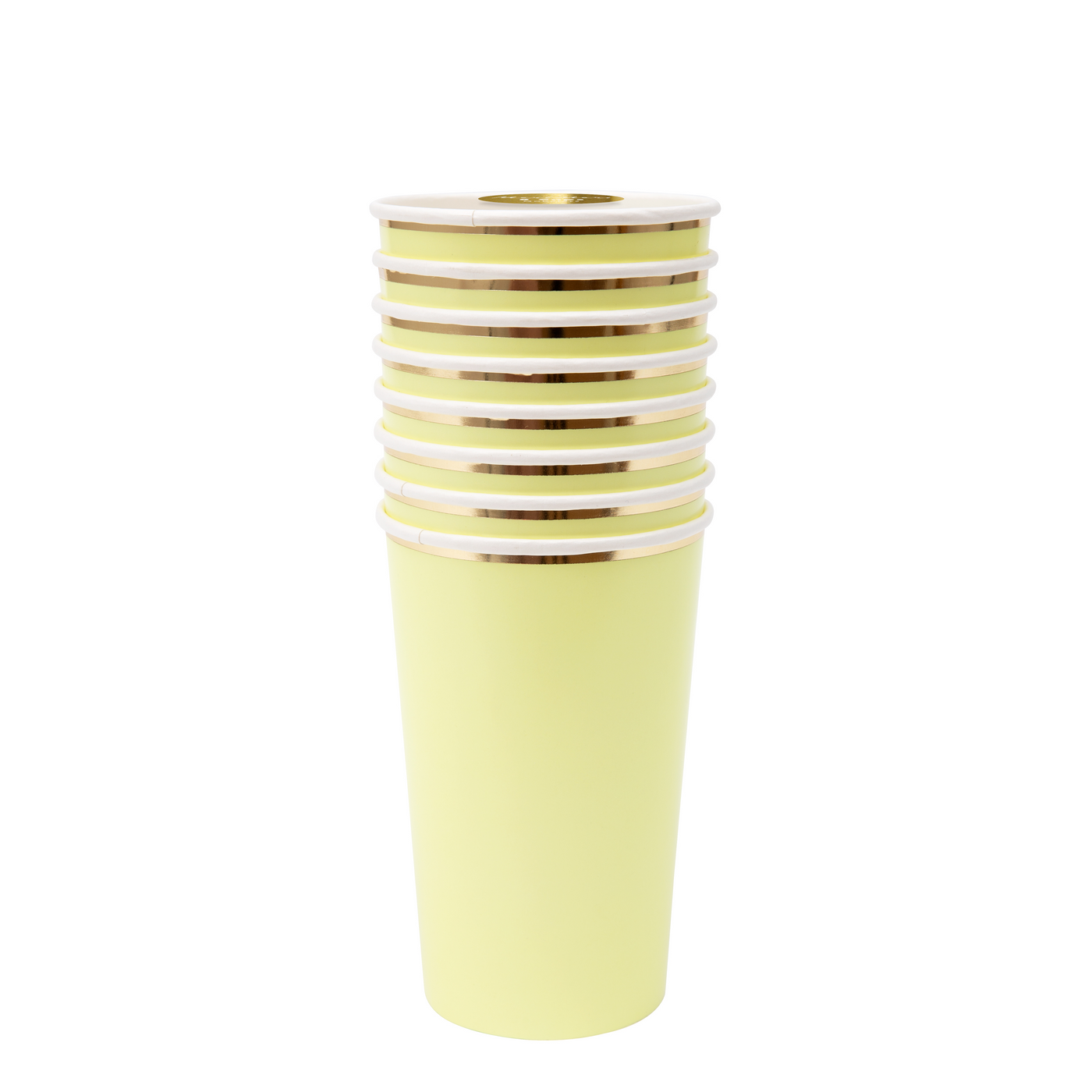 Pale Yellow Highball Cups - Ralph and Luna Party Shop