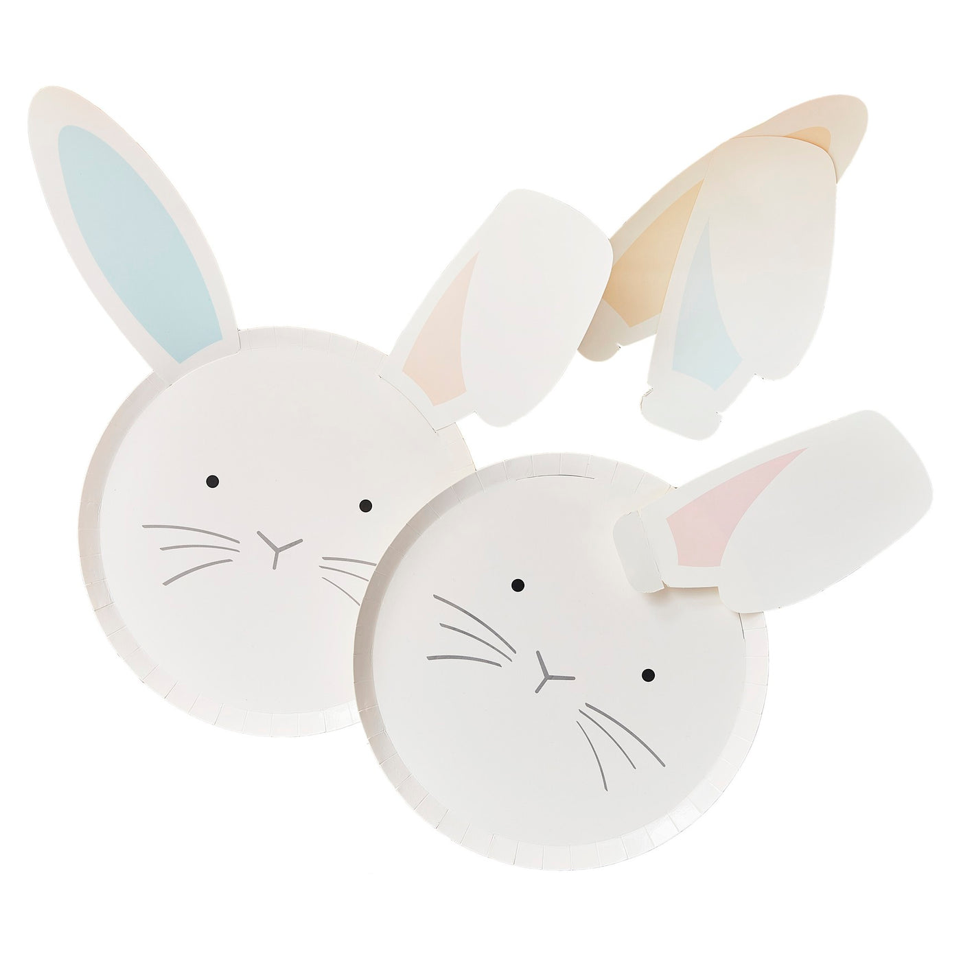 Easter Bunny Paper Plates With Interchangeable Ears