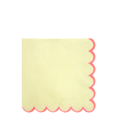 Pastel Neon Edge Large Napkins - Ralph and Luna Party Shop